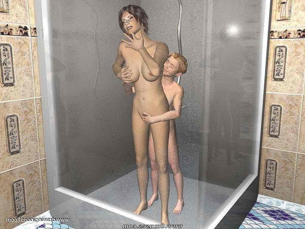 bathroom procedures make mom and son closer sex comics