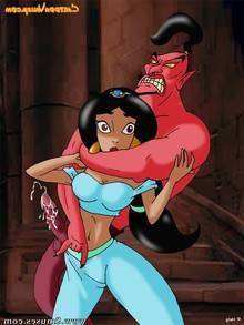 Jaffar under the colour of Genie is fucking Jasmine